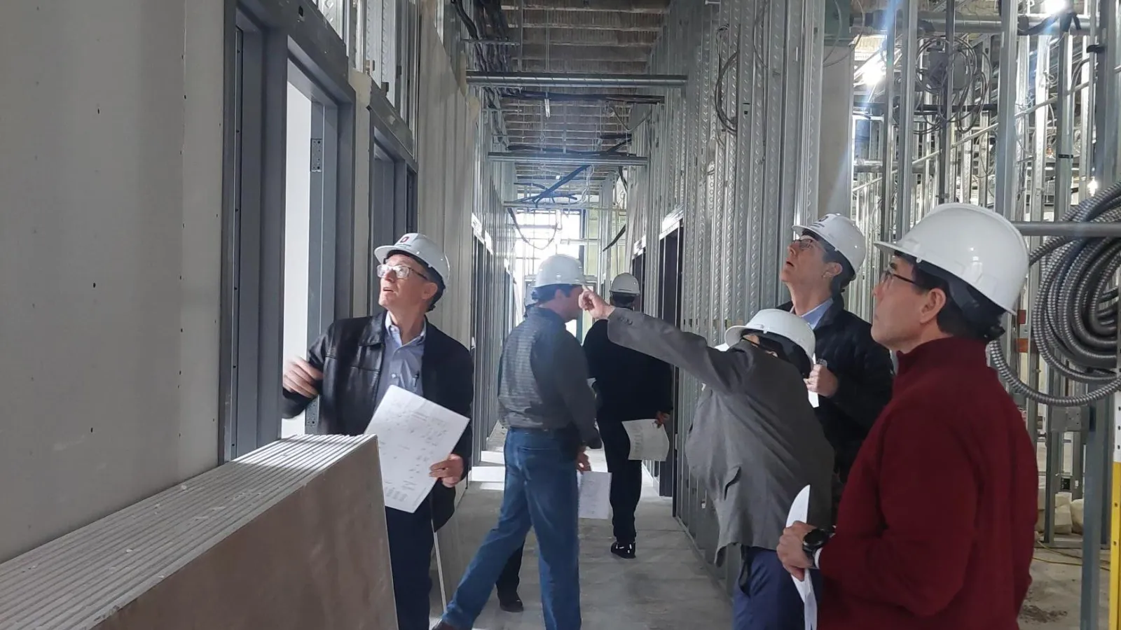 Bricker Hall building progress photos