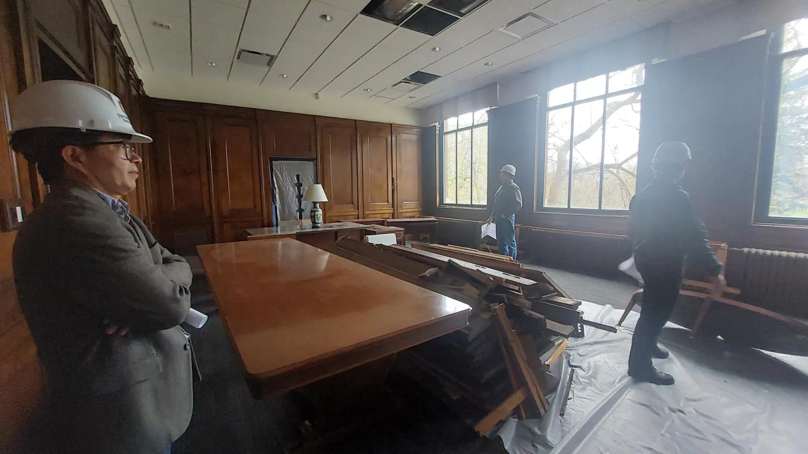 Bricker Hall building progress photos