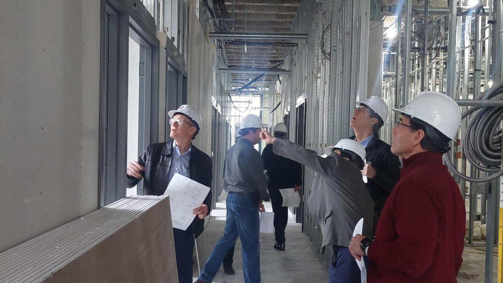 Bricker Hall building progress photos