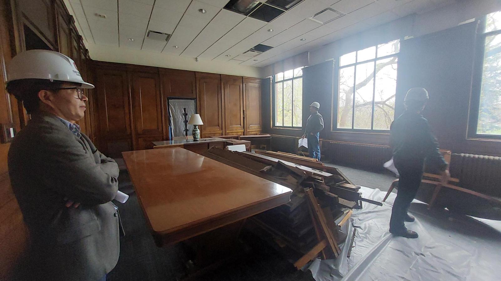 Bricker Hall building progress photos