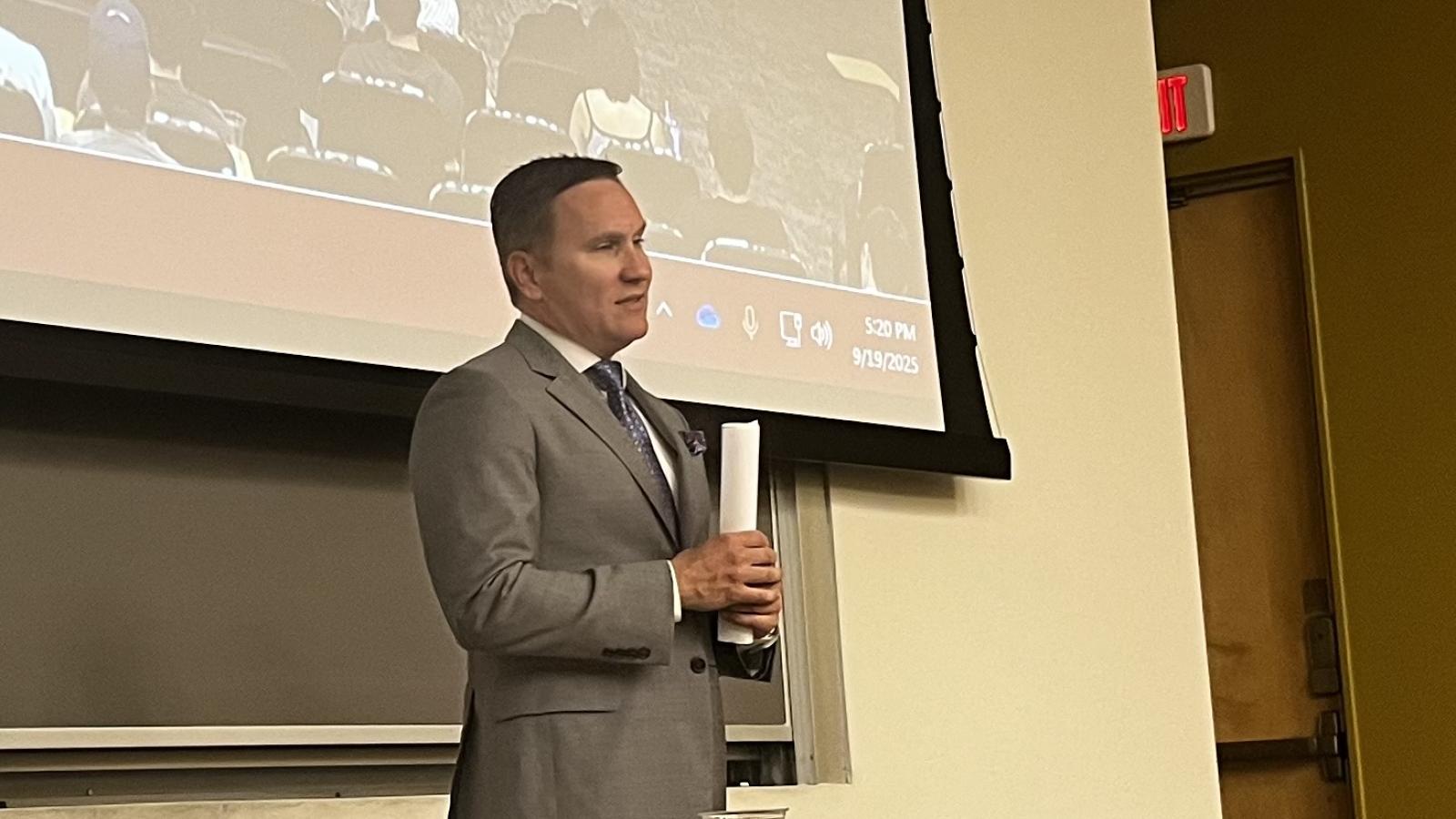 Brian Foltz at Alumni Speaker Series